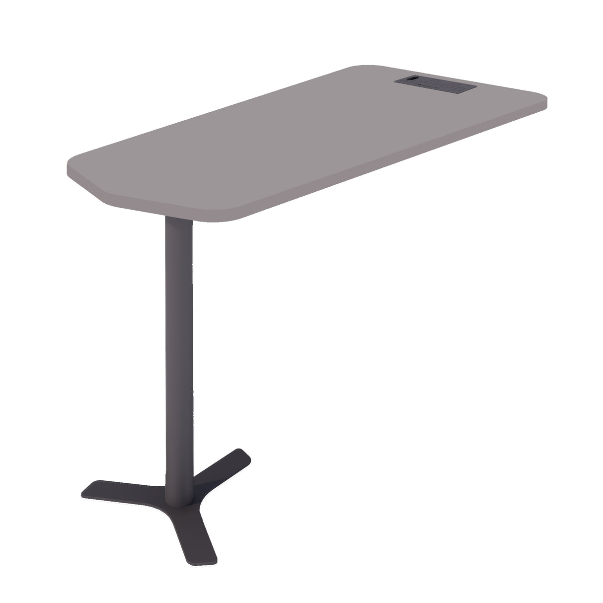 MESA PARA CABINE DE 4 LUGARES COM PÉ PRETO 74A x 69L x 135P