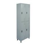 Roupeiro de Aço com 04 vãos grandes 190CM X 64,4CM X 35CM - W3 Smart
