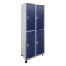 Roupeiro de Aço com 4 vãos grandes Cores 190CM X 64,4 X 35CM - W3