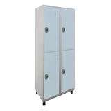 Roupeiro de Aço com 4 vãos grandes Cores 190CM X 64,4 X 35CM - W3