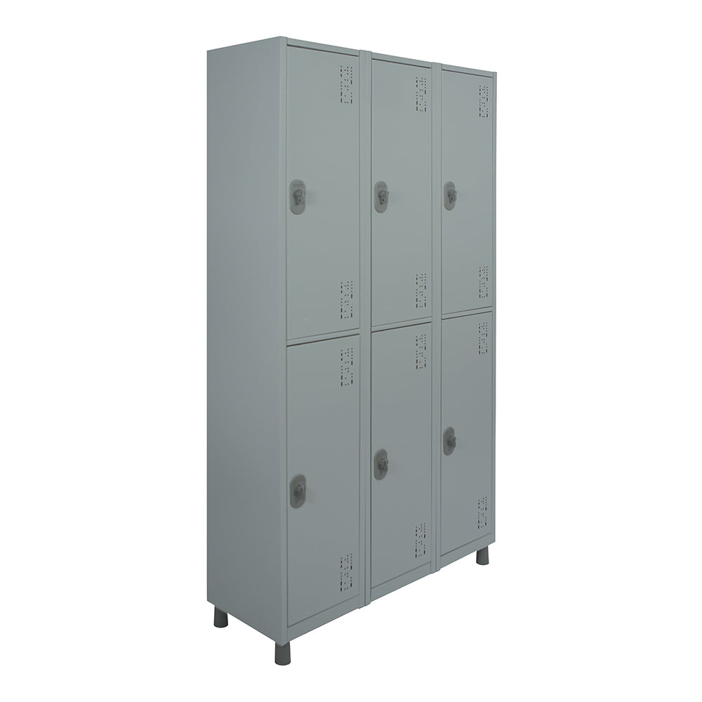 Roupeiro de Aço com 06 vãos grandes 190CM X 96,6 CM X 35CM - W3 Smart