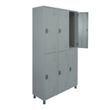 Roupeiro de Aço com 06 vãos grandes 190CM X 96,6 CM X 35CM - W3 Smart