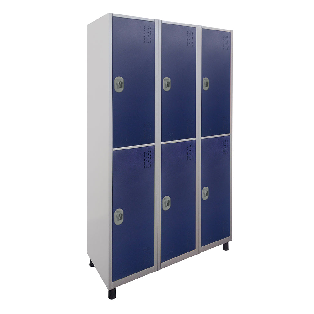 Roupeiro de Aço com 6 vãos grandes Cores 190CM X 96,6CM X 35CM - W3