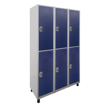 Roupeiro de Aço com 6 vãos grandes Cores 190CM X 96,6CM X 35CM - W3