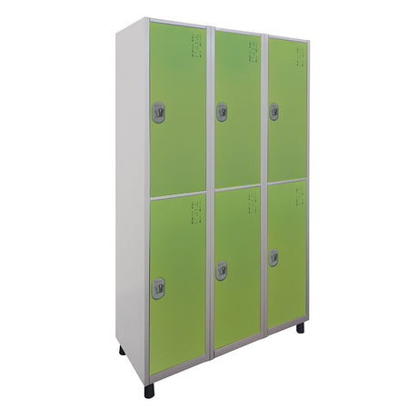 Roupeiro de Aço com 6 vãos grandes Cores 190CM X 96,6CM X 35CM - W3