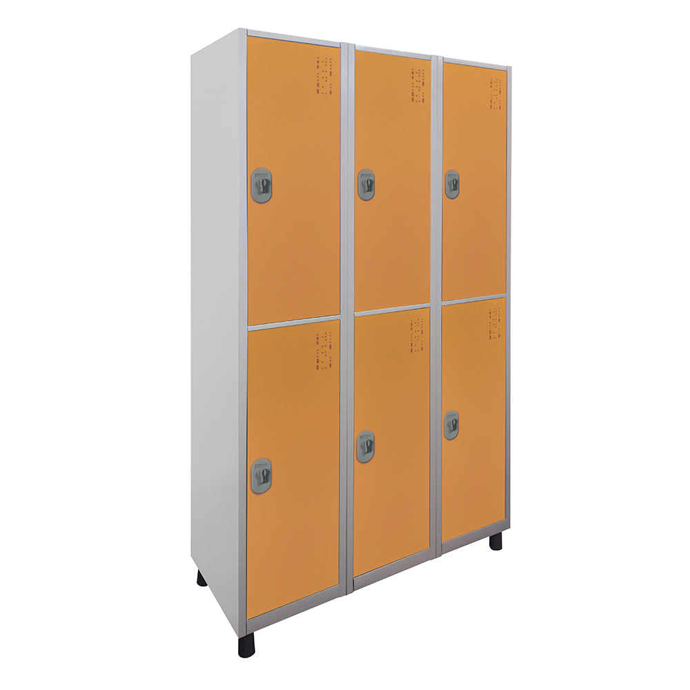 Roupeiro de Aço com 6 vãos grandes Cores 190CM X 96,6CM X 35CM - W3