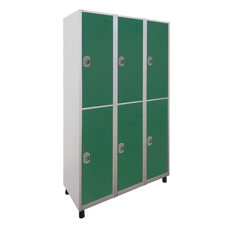 Roupeiro de Aço com 6 vãos grandes Cores 190CM X 96,6CM X 35CM - W3