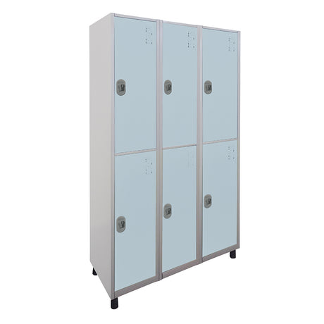 Roupeiro de Aço com 6 vãos grandes Cores 190CM X 96,6CM X 35CM - W3