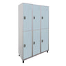Roupeiro de Aço com 6 vãos grandes Cores 190CM X 96,6CM X 35CM - W3