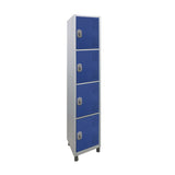 Roupeiro de Aço com 4 vãos pequenos Cores 190CM X 32,2CM X 35CM - W3