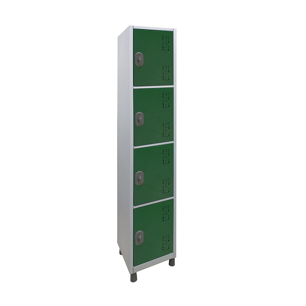 Roupeiro de Aço com 4 vãos pequenos Cores 190CM X 32,2CM X 35CM - W3