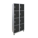 Roupeiro de Aço com 8 vãos pequenos Cores 190CM X 64,4CM X 35CM - W3