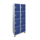 Roupeiro de Aço com 8 vãos pequenos Cores 190CM X 64,4CM X 35CM - W3