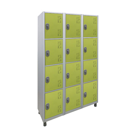 Roupeiro de Aço com 12 vãos pequenos Cores 190CM X 96,6CM X 35CM - W3