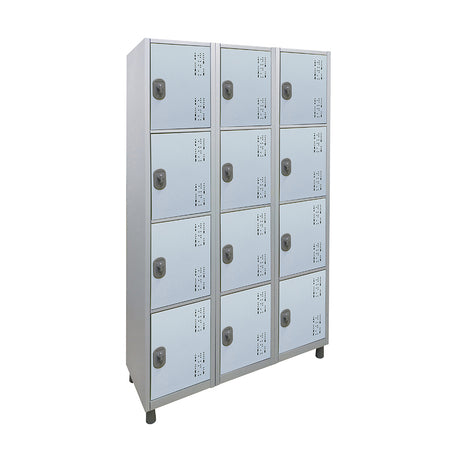 Roupeiro de Aço com 12 vãos pequenos Cores 190CM X 96,6CM X 35CM - W3
