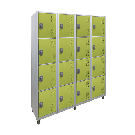 Roupeiro de Aço com 16 vãos pequenos Cores 190CM X 128,8CM X 35CM - W3