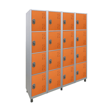 Roupeiro de Aço com 16 vãos pequenos Cores 190CM X 128,8CM X 35CM - W3