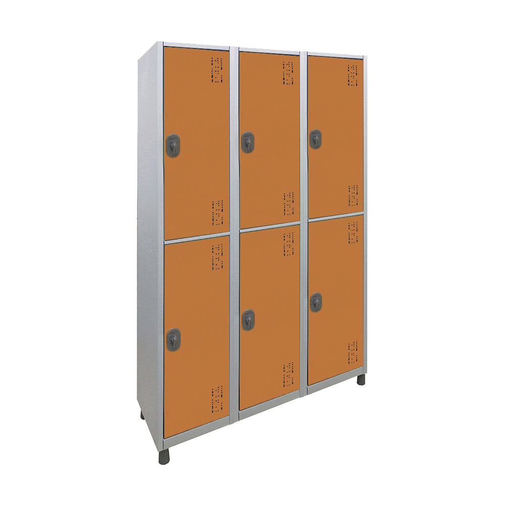 Roupeiro de Aço com 6 vãos grandes Cores 190CM X 96,6CM X 35CM - W3