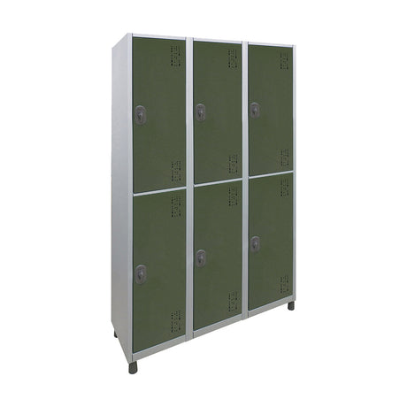 Roupeiro de Aço com 6 vãos grandes Cores 190CM X 96,6CM X 35CM - W3