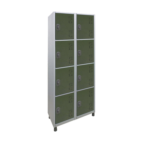 Roupeiro de Aço com 8 vãos pequenos Cores 190CM X 64,4CM X 35CM - W3