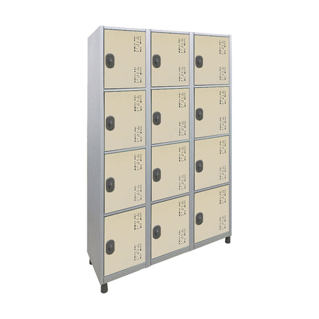 Roupeiro de Aço com 12 vãos pequenos Cores 190CM X 96,6CM X 35CM - W3