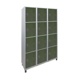 Roupeiro de Aço com 12 vãos pequenos Cores 190CM X 96,6CM X 35CM - W3