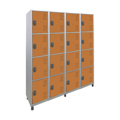 Roupeiro de Aço com 16 vãos pequenos Cores 190CM X 128,8CM X 35CM - W3