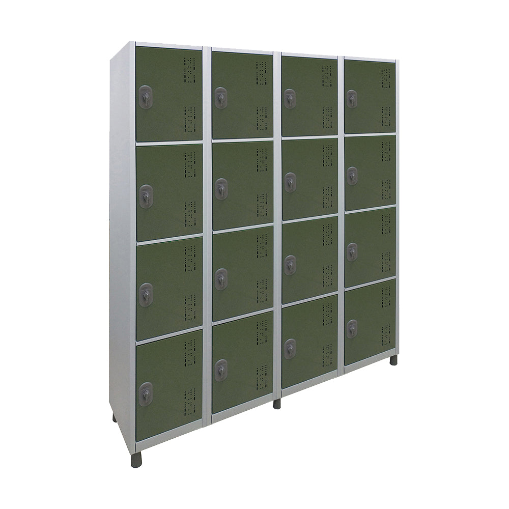 Roupeiro de Aço com 16 vãos pequenos Cores 190CM X 128,8CM X 35CM - W3