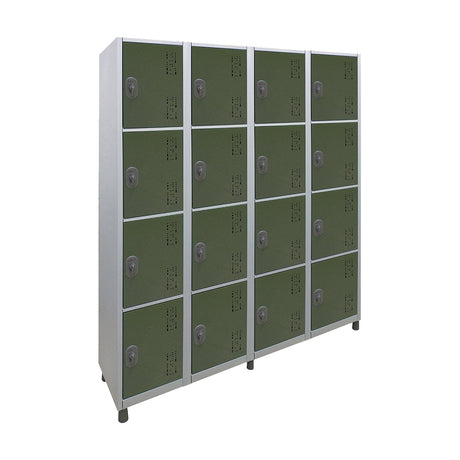 Roupeiro de Aço com 16 vãos pequenos Cores 190CM X 128,8CM X 35CM - W3