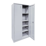 Armário de Aço A-90 com 4 prateleiras fixas 198cm x 90cm x 40cm - W3 POP