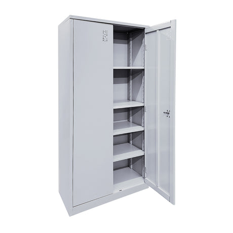 Armário de Aço A-90 com 4 prateleiras fixas 198cm x 90cm x 40cm - W3 POP