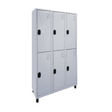 Roupeiro de Aço com 06 vãos grandes 184,5CM X 96,6CM X 35CM - W3 POP