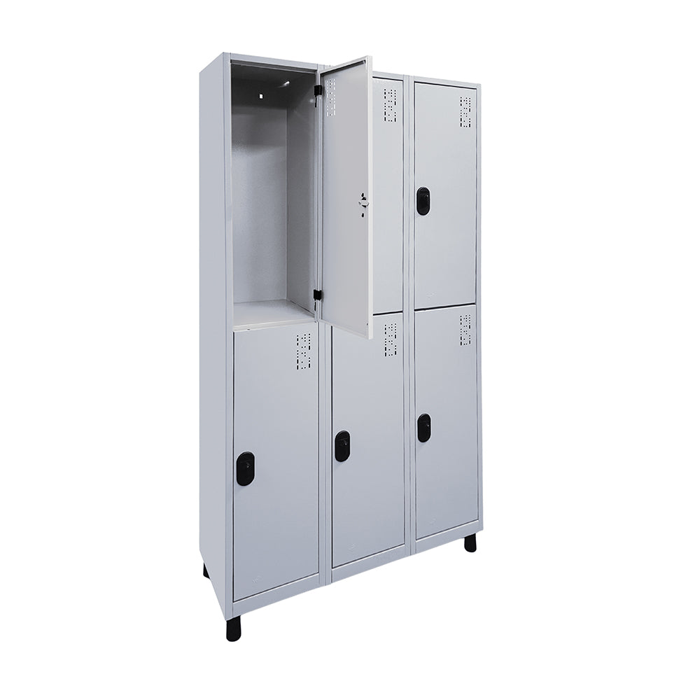 Roupeiro de Aço com 06 vãos grandes 184,5CM X 96,6CM X 35CM - W3 POP