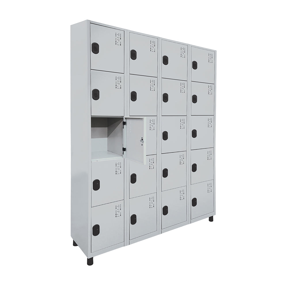 Roupeiro de Aço com 20 vãos pequenos 184,5CM X 128,8CM X 35CM - W3 POP