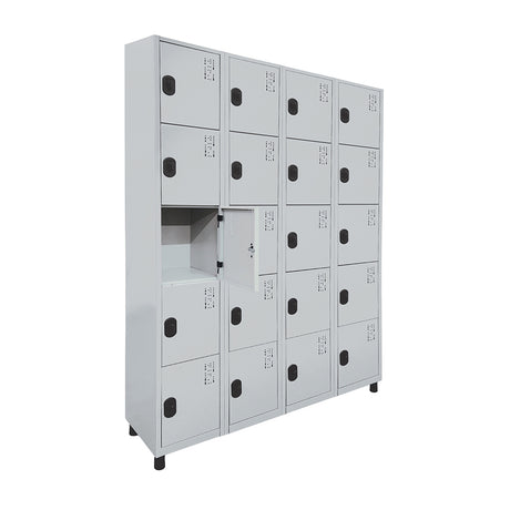 Roupeiro de Aço com 20 vãos pequenos 184,5CM X 128,8CM X 35CM - W3 POP