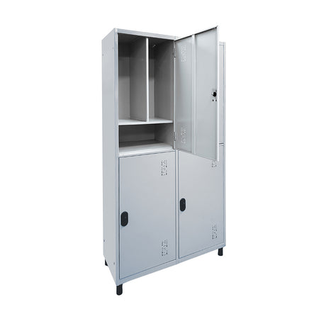 Roupeiro de Aço Insalubre com 04 vãos grandes 190CM X 101,6CM X 42CM - W3 POP