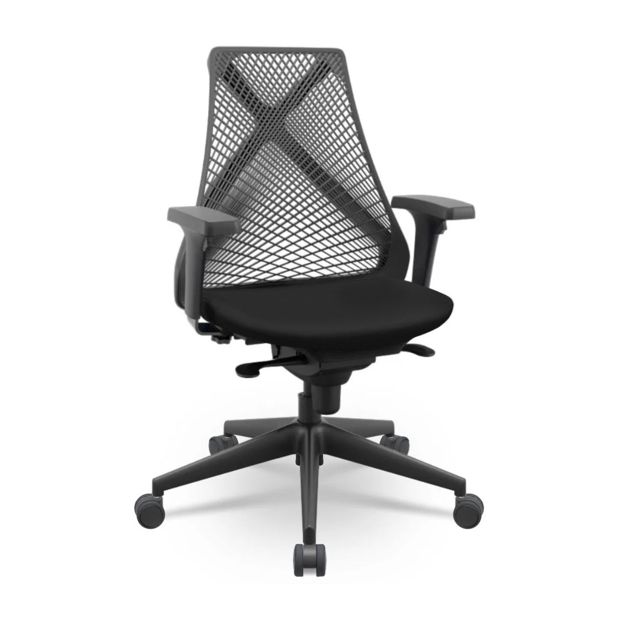 Cadeira de Escritório Diretor Ergonômica Encosto em Tela e Base Syncron Paris