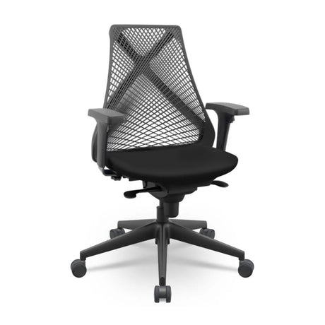 Cadeira de Escritório Diretor Ergonômica Encosto em Tela e Base Syncron Paris