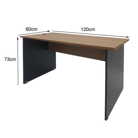 Mesa de escritório secretária 25mm 73Ax120LX60P - SM Alfa BP Especial