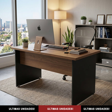 Mesa de Escritório 120cm Pé Painel - SM alfa BP - 73Ax120Lx60P