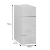Gaveteiro fixo com 4 gavetas - SM Fênix - 75,5AX31,5LX45P