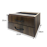 Mesa de Escritório 115cm Pé Metálico Com 2 Gavetas - SM Super Light 15MM - 74AX115LX60P