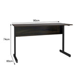 Mesa de Escritório Digitador Pé Metálico sem Gaveta com 1 passa fio - SM Super Light 15MM - 74AX90LX60P