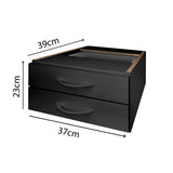 Mesa de Escritório 115cm Pé Metálico Com 2 Gavetas - SM Super Light 15MM - 74AX115LX60P