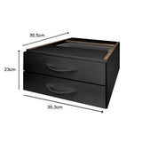 Gaveteiro de Mesa com 2 Gavetas Sem Fechadura - SM Super Light - 23AX35,3LX35,5P