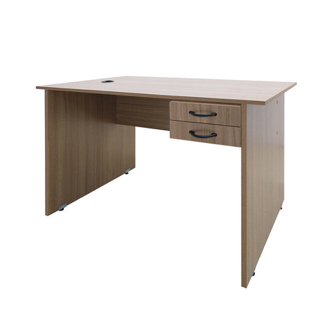 Mesa de Escritório 115cm Pé Painel Com 2 Gavetas - SM Super Light 15mm - 71AX115LX60P