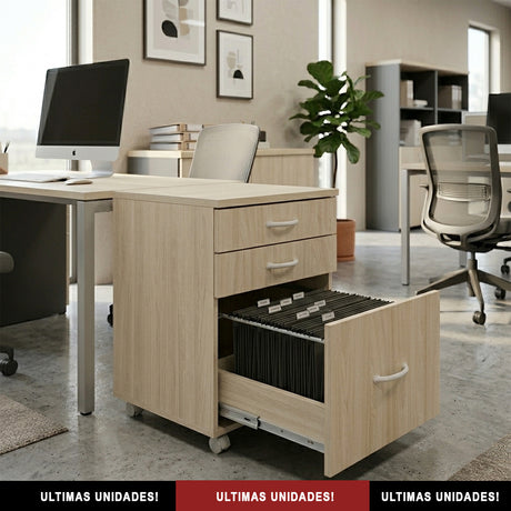 Gaveteiro Volante com 2 Gavetas e 1 Gavetão - SM Super Light 15 mm - 63AX46LX46P