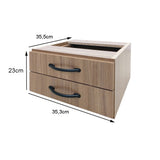 Gaveteiro de Mesa com 2 Gavetas Sem Fechadura - SM Super Light - 23AX35,3LX35,5P
