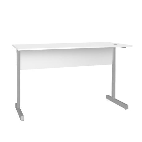 Mesa de Escritório 155cm Pé Metálico sem Gaveta com 1 passa fio - SM Super Light 15MM - 74AX155LX60P