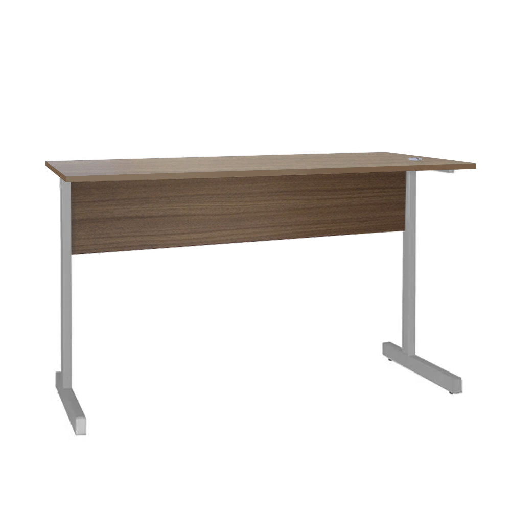 Mesa de Escritório 90cm Pé Metálico sem Gaveta com 1 passa fio - SM Super Light 15MM - 74AX90LX60P